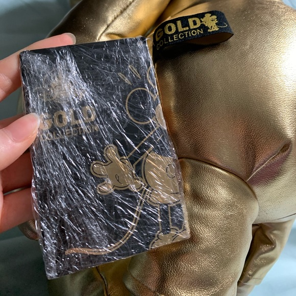 new Disney Mickey Mouse Gold Large Plush 90 Years - Picture 5 of 5